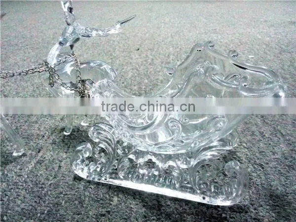 2016 Hot Sale Three Acrylic Reindeer and Sleigh Christmas Decoration photo-6