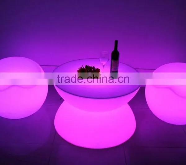 Led Light Bar Table, Led Commercial Furniture Tabe Sets photo-2