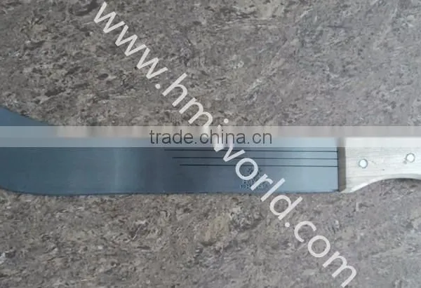 80KHz Serrated Plastic Handle Machete With Canvas Sheath Heat Transfer photo-3