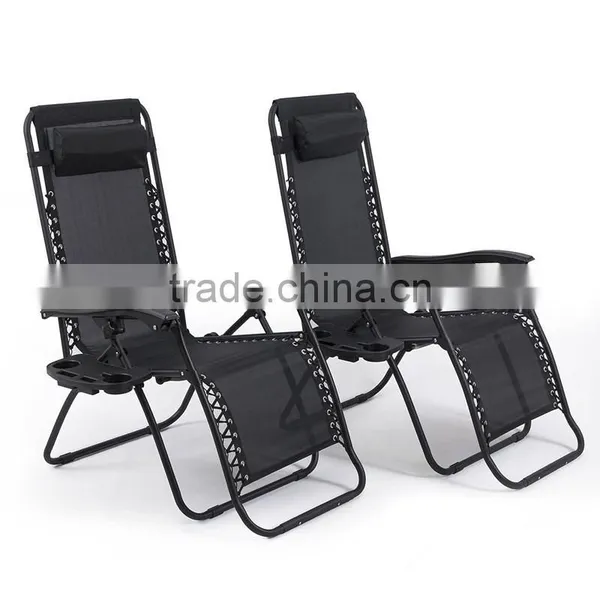 Utility Tray Lounge Black Pool Zero Gravity Chairs With Cup Holder