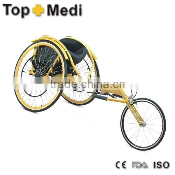 Topmedi Aluminum Manual Folded Lightweight Leisure Basketball Sport Wheelchair Like Motorcycles photo-5