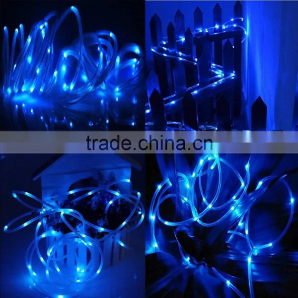 Cheap Oem 39.4FT 100 Leds Solar Power Fairy Ourdoor Garden Rope Tube String Led Light photo-4