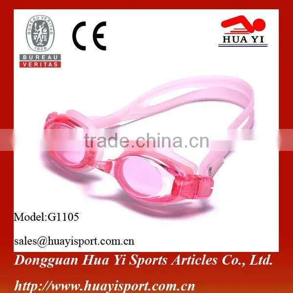 Adjustable Safety Silicone Durable Oem Printed Logo Swimming Goggles photo-3