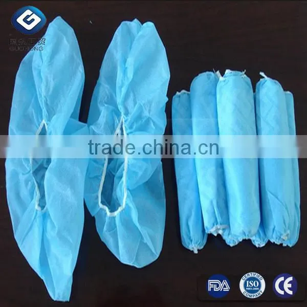 Single Use Anti-slip PP Shoe Cover With Printing, Printed Skidproof PP Non-woven Shoe Cover, Printed Machine Made photo-5
