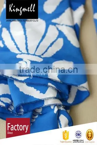 Custom Oceanic Style of Digital Printed Silk Scarf for Ladies photo-3