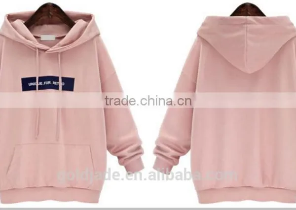 2017 New Style Round Neck Long Sleeve Plain Women Sweater Pullover Hoodies photo-6