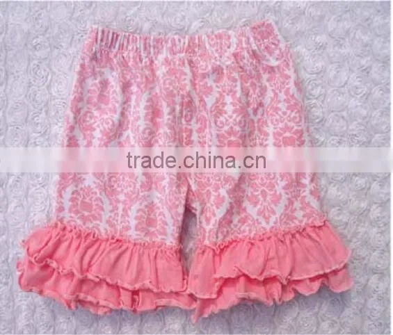 2016 China Yiwu Product and Wholesale and EXW Price Cotton Shorts With Rufffle for Baby Kids for Summer and Sport Wearing photo-5