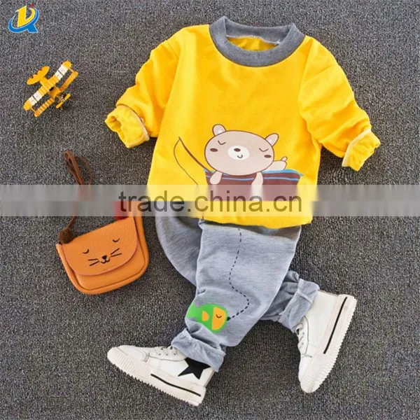 Children Hoodies Sweatshirt Suit 100% Cotton Cartoon Sports Suit Wholesale photo-2