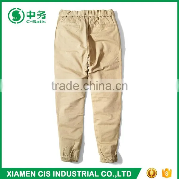 2017 New Fashion Long Style Pure Cotton Track Pants Mens Blank Jogger Pants photo-2