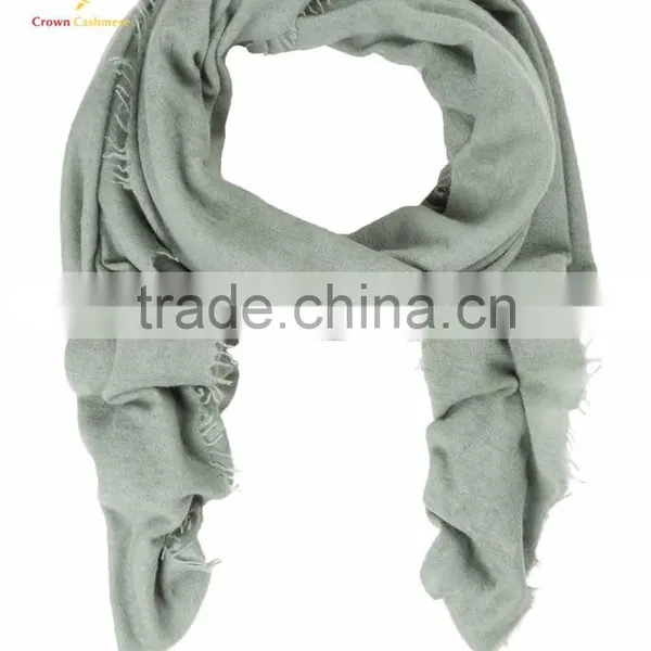 Knitted Lady Printed Cashmere Wool Scarf photo-3