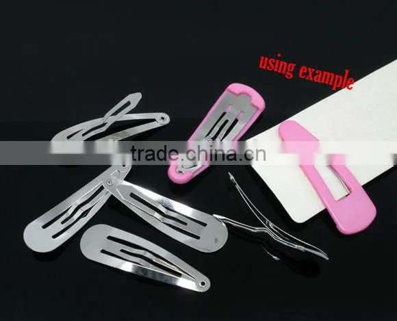 Wholesale Silver Tone Hair Clips Snaps For Kids Toddler photo-2