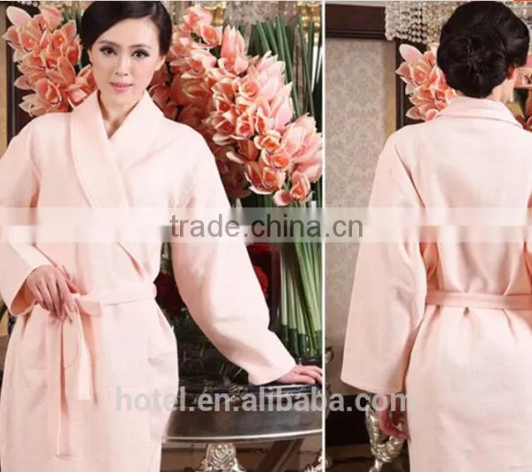 Comfortable and Cheap Waffle Bathrobe for Couple photo-2