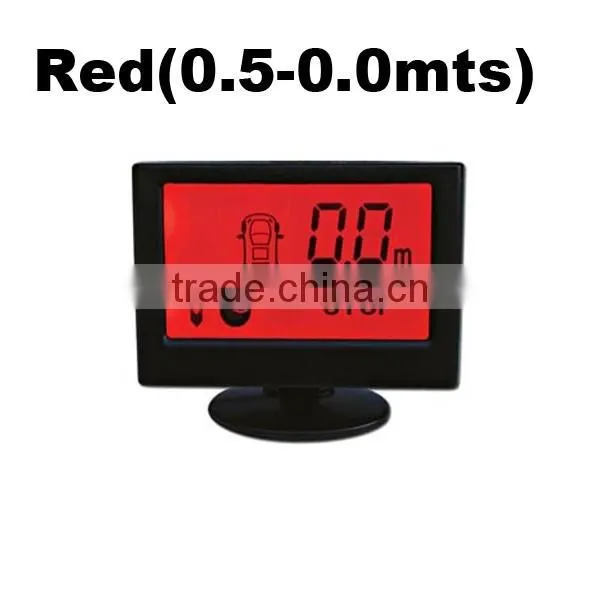 Yellow Green Orange Background Car LCD Display Sensor Parking System photo-3