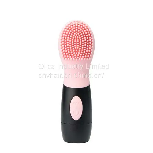 Pink CNV Electric Ultrasonic Face Cleansing Facial Brush Silicone Facial Brush, Cleanser and Massager