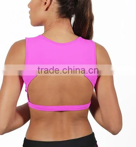Custom Sexy Clothes Women Polyester Spandex Rose Red Workout Clothes
