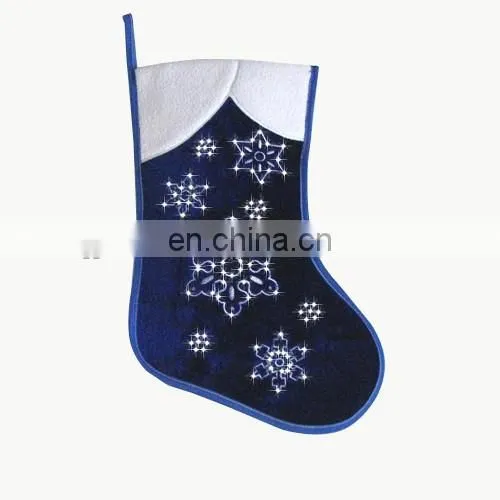 Jacquard Christmas Stocking With Fiber Optic Handmade Stocking photo-4