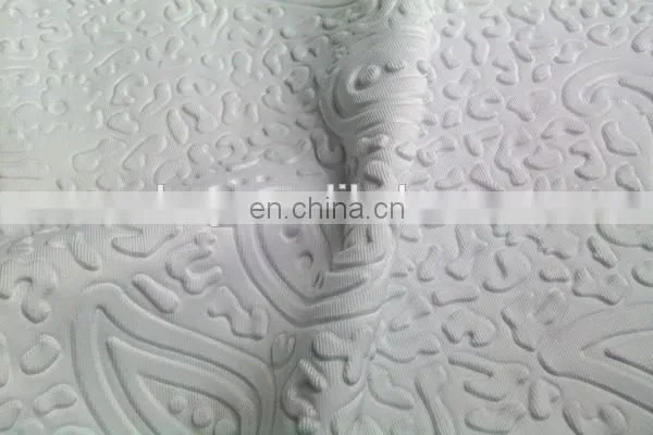 Winfar Textile White Color 75D Poly DTY Spandex Embossed 3D Scuba Knit Fabric photo-6