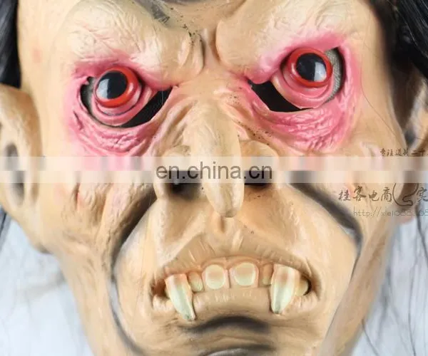 Halloween Red Eyes Ghost Horror Mask photo-3