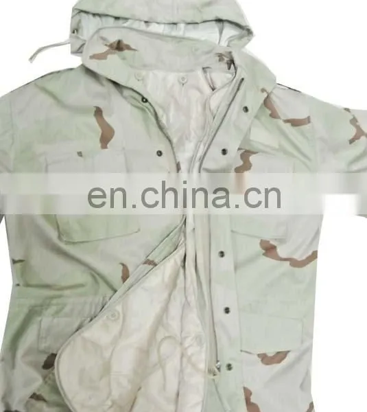 Wholesale Desert Camouflage Custom Bomber M65 Army Jacket for Winter for Men photo-3