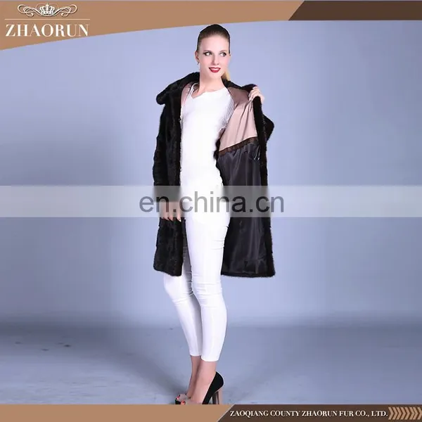 2016 Good Quality New Winter Mink Fur Coat Original Color Luxury Soft Mink Coat photo-2