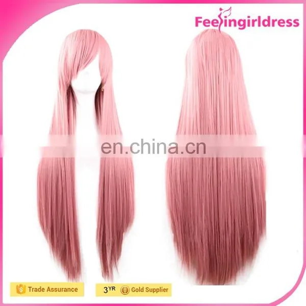68CM Straight Heat Friendly Hair Long Blonde Wig photo-6