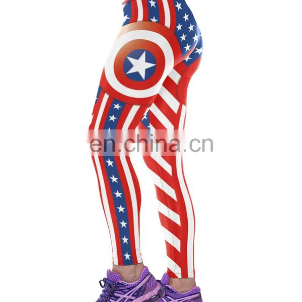 Wholesale Sexy Workout Sport Gym Fitness Printing Women Yoga Leggings photo-3