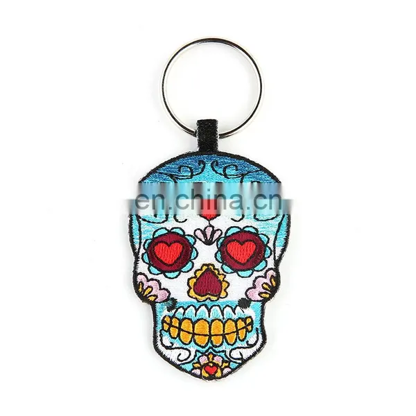 New Arrival Custom Made Skull Embroidered Patch photo-2