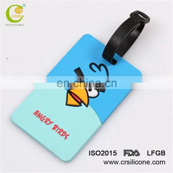 Silicone Luggage Tag Customized/ Aeroplane Flag Rubber Luggage Tag photo-2