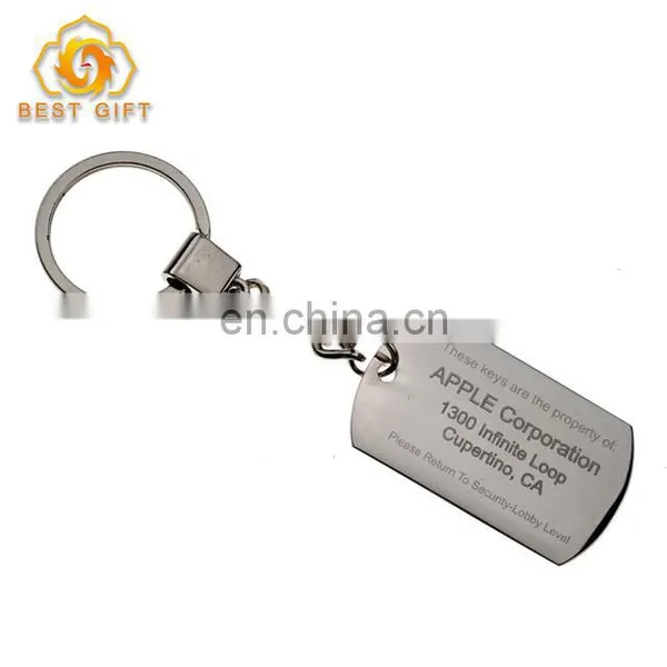 Custom Shape Stainless Steel Dog Tag Key Chain photo-4