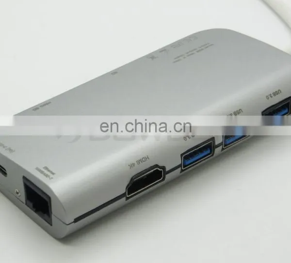 USB C Hub 8 in 1 Multi Port Adapter Type C Combo Hub for Macbook Pro photo-6