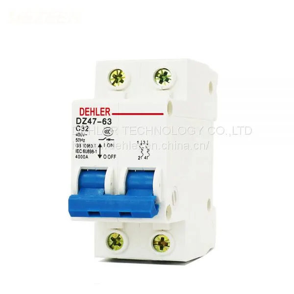 Dz47-63 C32 2p Miniature Circuit Breakers Household Air Switchcircuit Breaker Household Switch photo-3
