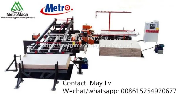 Automatic Woodworking Plywood Panel Adjustable Edge Trimming Cutting Saw photo-4