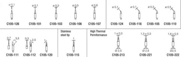Electrical Soldering Iron Tip Welding Repair Tool Easy to Operate Soldering for JBC C105-114