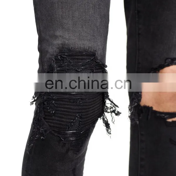DiZNEW Oem Ripped Distressed High Quality Slim Fitting Man Jeans photo-5