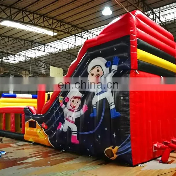 Giant Inflatable Space Travel Jump and Slide Obstacle Bounce House ,Inflatable Multifunction Tarpaulin Slide for Commercial photo-4