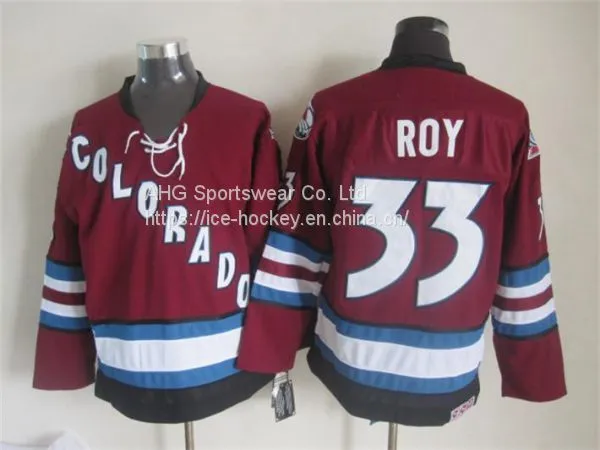 Colorado Avalanche #33 Roy Throwback Red Jersey