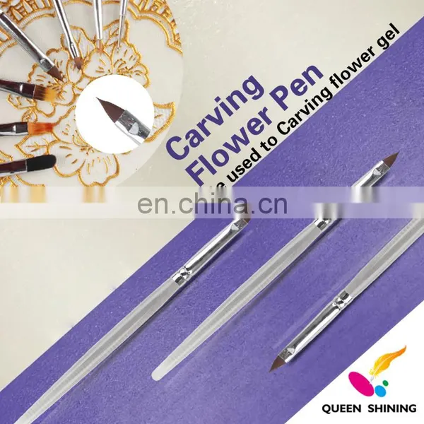 Queen Shining Nail Art Tools & Carving Flower Top Pen photo-2