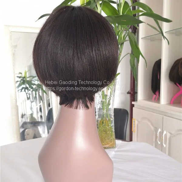High Quality Natrual Color Short Human Hair Wig Wholesaler photo-3
