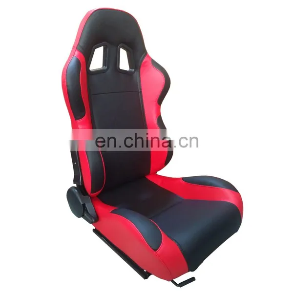 Jiabeir Black Grey PVC Leather Single Recliner and Single Slider Racing Car Seats Adjustable photo-2