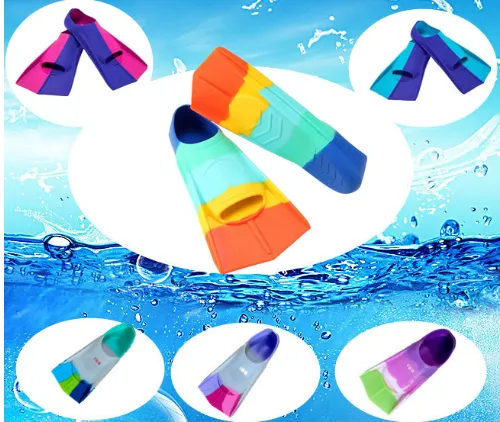 Swimming Fins Freestyle Silicone Short Fins Children's Diving Frog Shoes Training Equipment Wholesale Silicone Frog Shoes photo-2