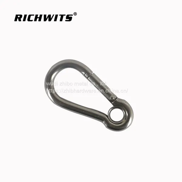 304/316 Stainless Steel Carabiner Hook With Eyelet photo-2