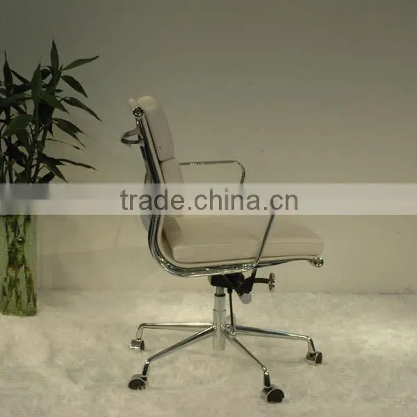 Replica Italian Genuine Leahter Charles and Ray Low Back Fauteuil Soft Pad Group Office Chair, Excutive Soft Pad Low Back Chair photo-6