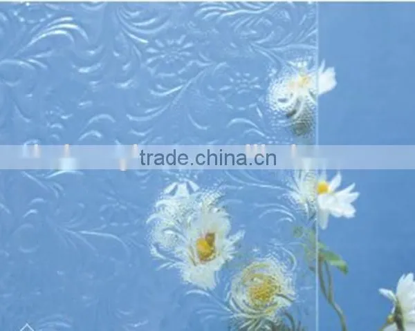 China Quality Figure Glass Pattern Glass With Design Baroque photo-4