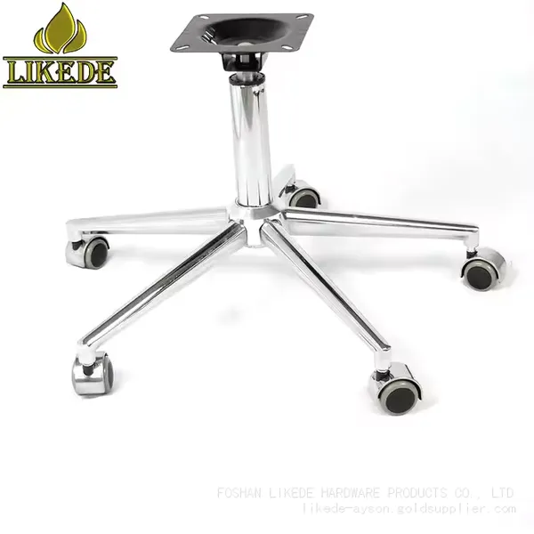 Modern 5-Star Swivel Chair Base Low-Priced Chrome Iron Furniture Legs and Metal Base photo-2