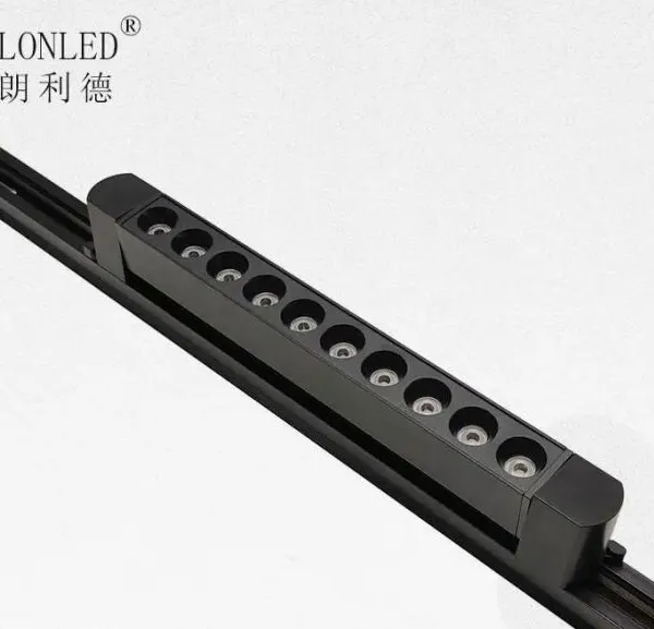 High Quality LED Linear Track Light for Store Modern Design Aluminum Body 2 Wires Track Lighting System photo-3