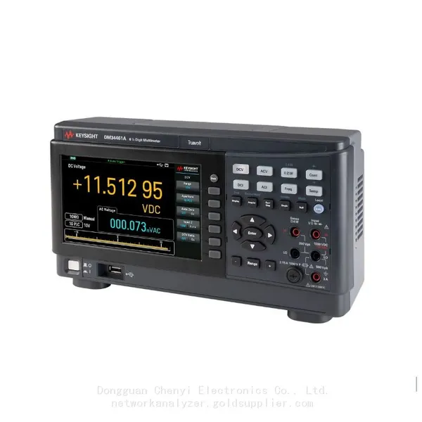 New Keysight DM34461 Bench Multimeter PT100 Temperature Capacitance Diode Continuity Digitizing Capture Function In Stock