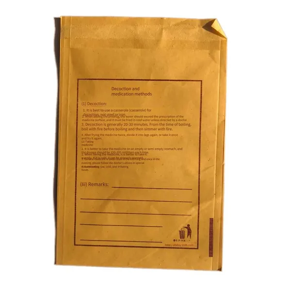 Square-bottom Envelope Packaging of Traditional Chinese Medicine Paper Bags. Customized Kraft Paper Bags for Traditional Chinese Medicine and Production of Traditional Chinese Medicine Packaging Bags photo-3