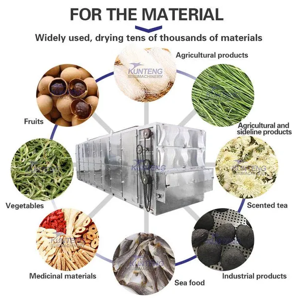 Fast Drying Tunnel Mesh Belt Automatic Food Drying Processing Line photo-2