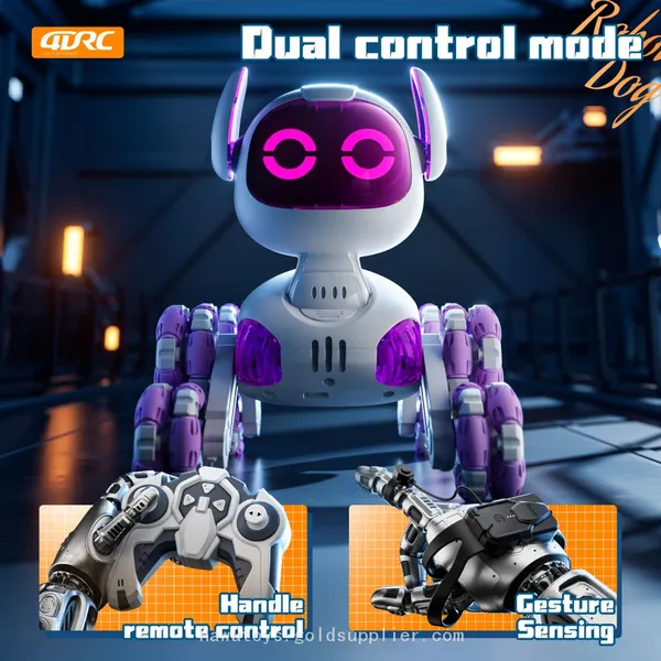 4DRC Y9 Intelligent RC Robot Dog 2.4G 8-Wheel Remote Control Stunt Car Touch Sensing Interactive Pet Toys Birthday Gift for Kids photo-3
