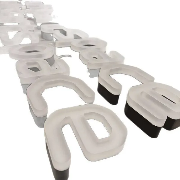 Manufacturer Stainless Steel Frosted Acrylic Jelly Luminous Letter Light Box Led Illuminated Door Head Advertising Sign photo-5